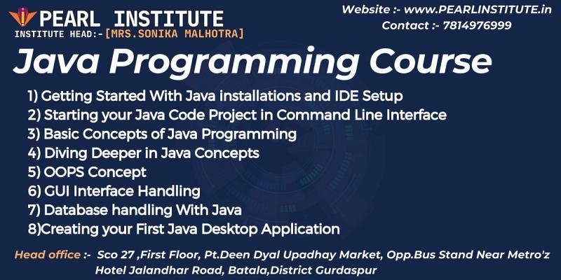 Java Programming Course
