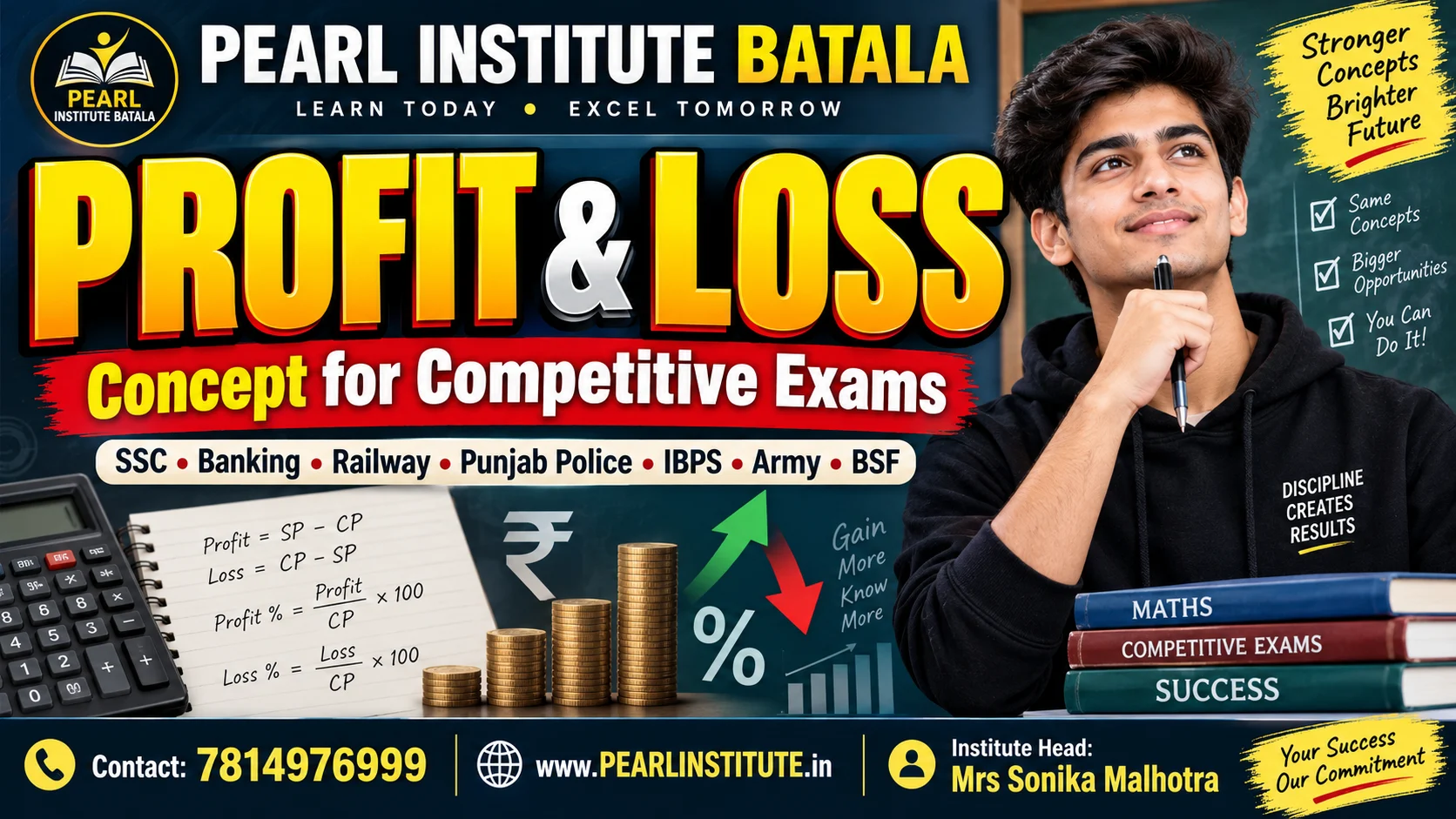 Profit & Loss in Minutes | SSC Maths Tricks | Competitive Exam Coaching in Batala thumbnail
